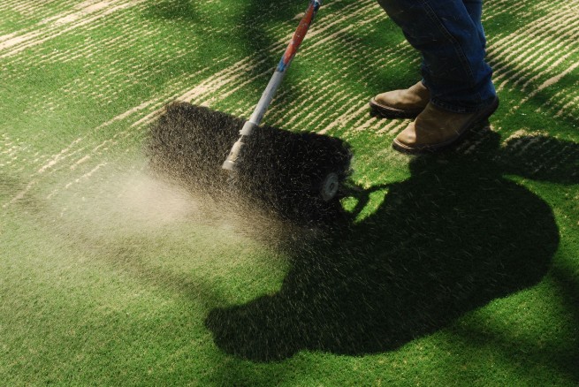 Huntsville artificial turf installation - base layer aggregate